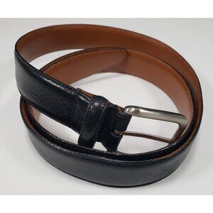 Men's Warehouse Italian Black Leather Belt Size 38/95